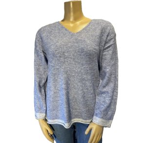 Strik Bluse Bl melange