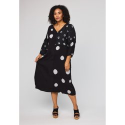 Cara Kjole Black Dots