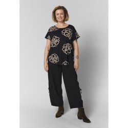 Gitte T-Shirt Sort m.print