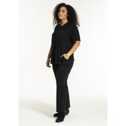 Bella Bluse Sort/Bordeaux