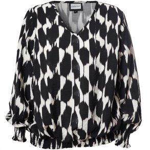Mirabelle Bluse Sort/Offwhite