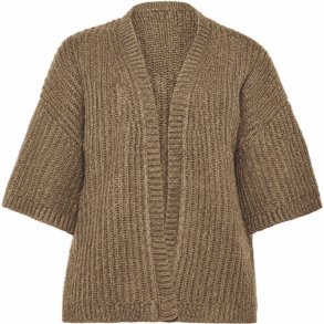 Aida Strik Cardigan Brun