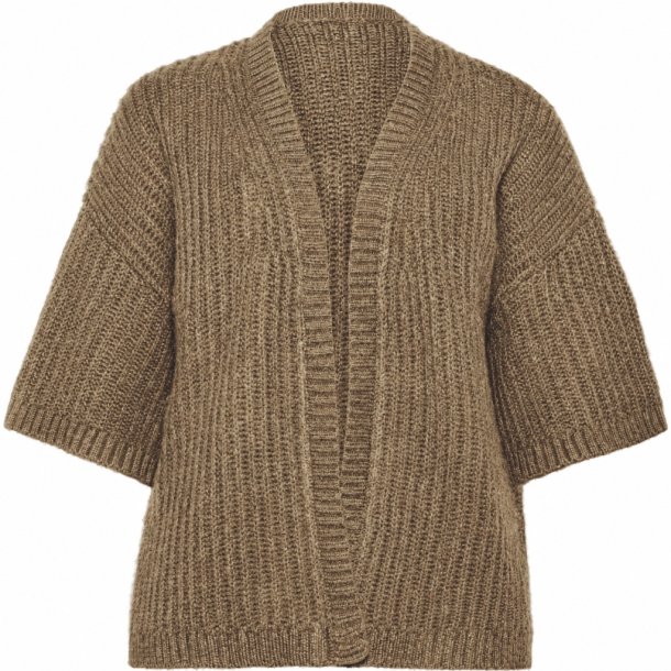 Aida Strik Cardigan Brun