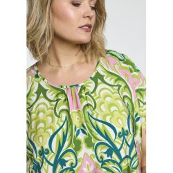 Elise Bluse Gr�n Print