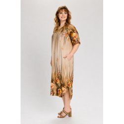 Cosima Kjole Sand/Flowers