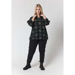 Emmy Bluse Sort print