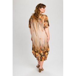 Cosima Kjole Sand/Flowers