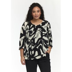 Farzana Bluse Sort/hvid