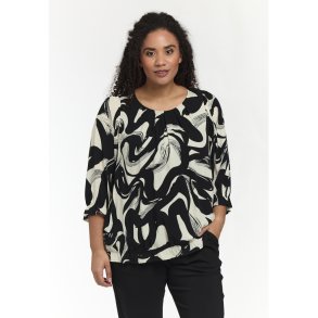 Farzana Bluse Sort/hvid