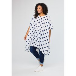 Janita Tunika Hvid/Bl�