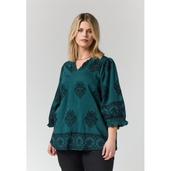 Feodora Bluse Petrol