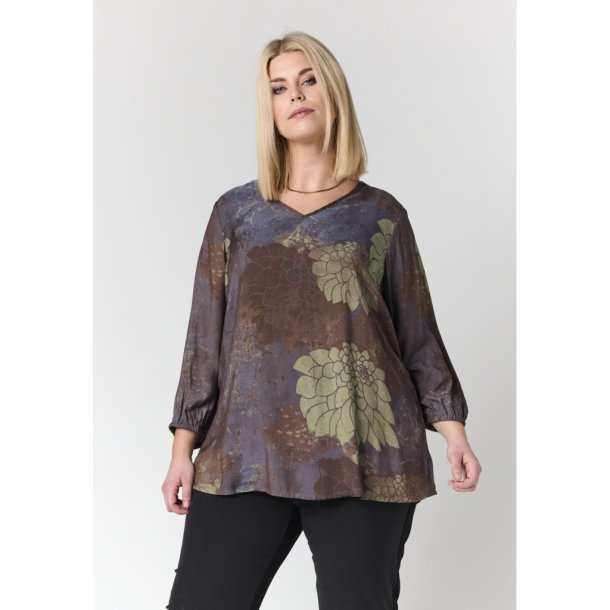 Emmy Bluse Brun/Gr�n