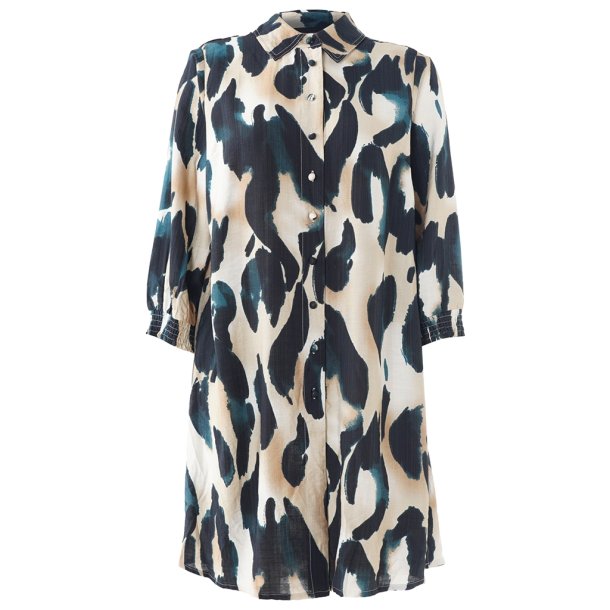 Emilie Skjorte Offwhite/Petrol