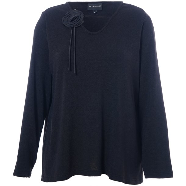 Nalika Strik Bluse Sort