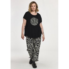 Gitte T-Shirt Sort m.print