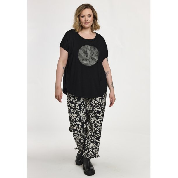 Gitte T-Shirt Sort m.print
