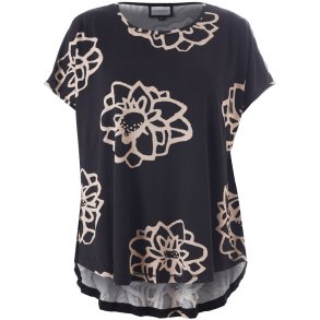 Gitte T-Shirt Sort m.print
