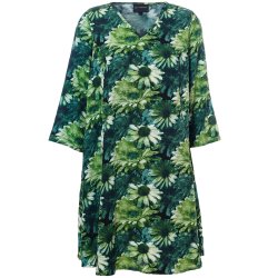 Birgitte Kjole Green Flower