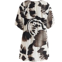 Dorine Tunika Hvid/Brun