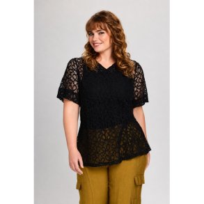 Vitta Sort Blonde Bluse