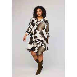 Juline Kjole Hvid/Brun