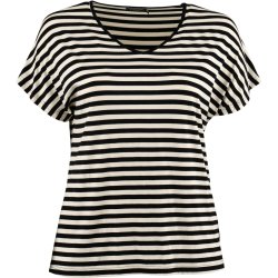Stribet T-Shirt Sort/Hvid