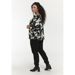 Farzana Bluse Sort/hvid