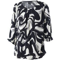 Farzana Bluse Sort/hvid