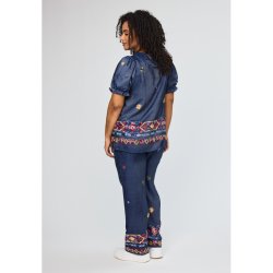 Karline Bluse Denim Bl�