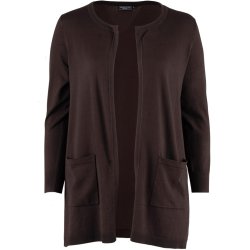 Lang Cardigan Brun