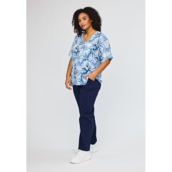 Lone Bluse Bl�/hvid