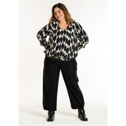 Mirabelle Bluse Sort/Offwhite