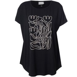Gitte T-Shirt Sort m.print
