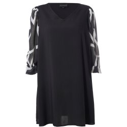 Kyra Tunika Sort/hvid