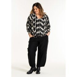 Mirabelle Bluse Sort/Offwhite