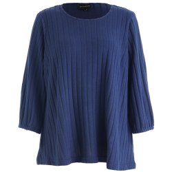 Ilana Strik Bluse Navy