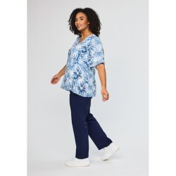 Lone Bluse Bl�/hvid