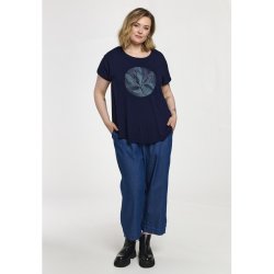 Gitte T-Shirt Navy m.print