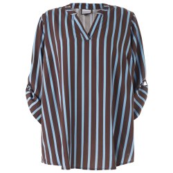 Alva Bluse brun/Bl�