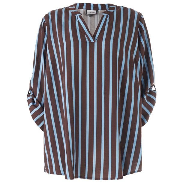 Alva Bluse brun/Bl�