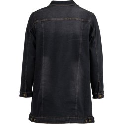 Amela Lang Jakke Sort Denim