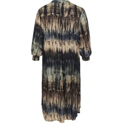 Valdis Kjole Beige Print