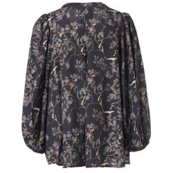 Vilde Bluse Sort Print
