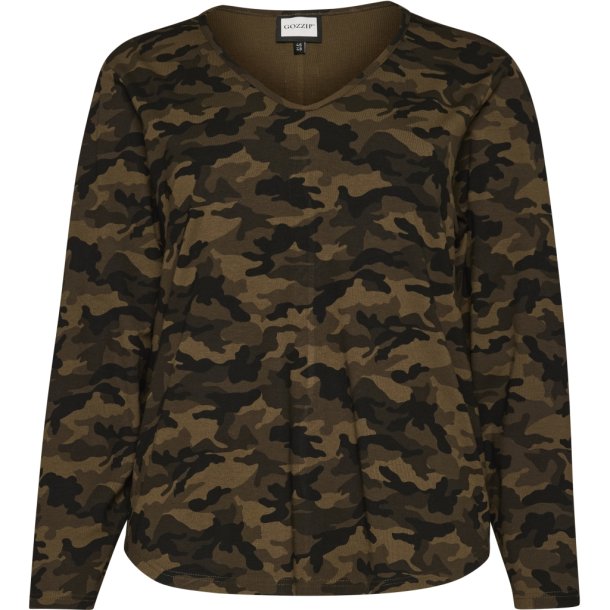 Gitte Bluse L/S Camouflage