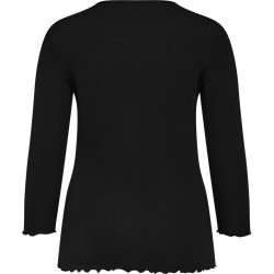 Sandgaard Rib Bluse Sort
