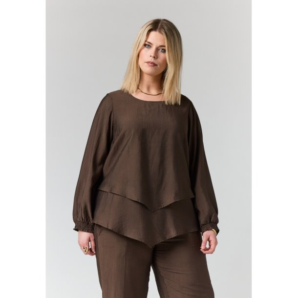 Anine Bluse Brun