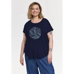 Gitte T-Shirt Navy m.print