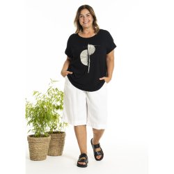 Gitte T-Shirt Sort m.print