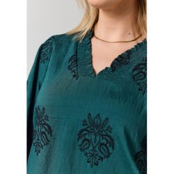 Feodora Bluse Petrol