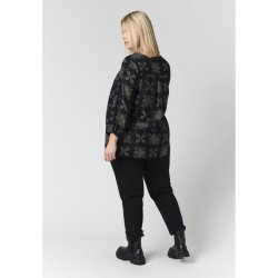 Emmy Bluse Sort print